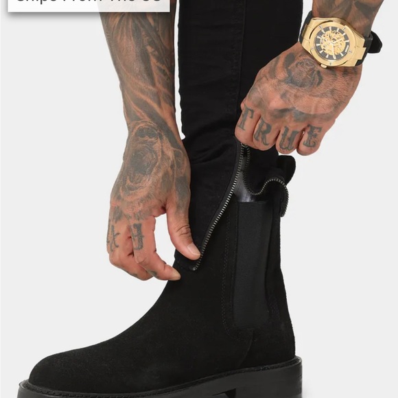 Saint Morta Rework Distressed Skinny Jeans - Picture 4 of 14